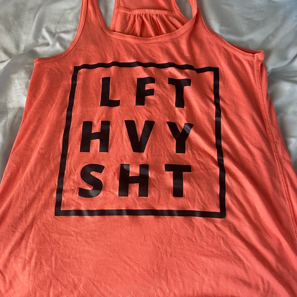 Coral workout tank